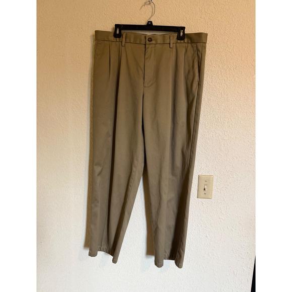 Dockers Other - Dockers Signature Khaki D3 Classic Fit Pleated Pants Men 36x30 Dark Khaki Cotton